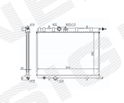 Радіатор Signeda RA63502A