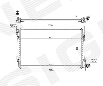 Радіатор Signeda RA65292Q