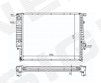 Радіатор Signeda RA60759Q