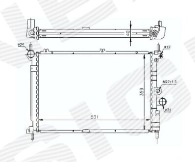 Радіатор Signeda RA63278A