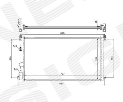 Радіатор Signeda RA63824Q