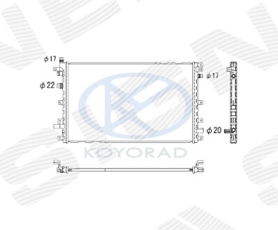 Радіатор Signeda RA630772K