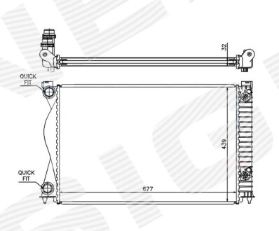 Радіатор Signeda RA60237Q