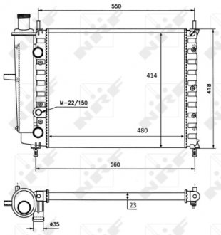 Радіатор NRF 58016