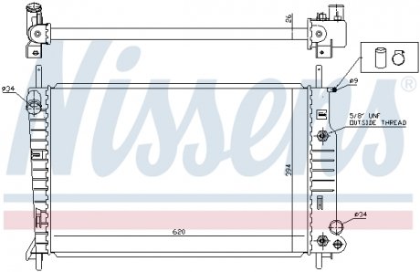 Радіатор NISSENS 62050