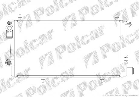 Радіатор охолодження Polcar 239008A5