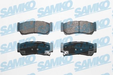 Гальмівні колодки, дискове гальмо (набір) SAMKO 5SP1417 (фото 1)