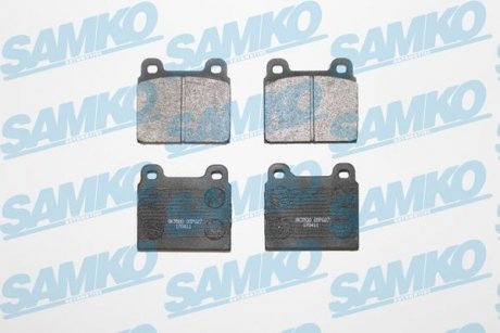 Гальмівні колодки, дискове гальмо (набір) SAMKO 5SP027 (фото 1)