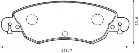 Гальмівні колодки, дискове гальмо (набір) Jurid 573026J