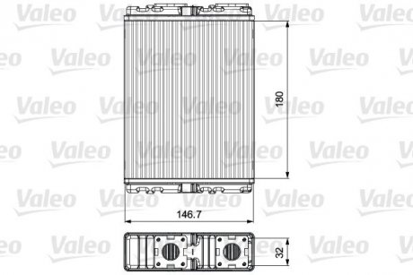 Радіатор обігрівача Valeo 811557