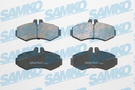 Гальмівні колодки, дискове гальмо (набір) SAMKO 5SP672 (фото 1)