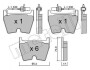 Комплект гальмівних колодок (дискових) METELLI 22-1043-0 (фото 1)