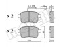 Комплект гальмівних колодок (дискових) METELLI 22-0895-0 (фото 1)