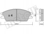 Комплект гальмівних колодок (дискових) METELLI 22-0081-0 (фото 1)