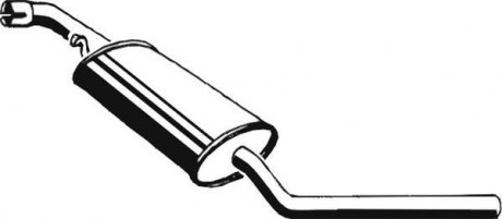 Глушник системи випуску (середній) Asmet 04062