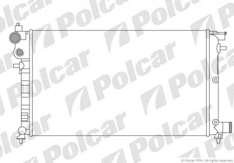 Радіатор охолодження Polcar 230608B3 (фото 1)
