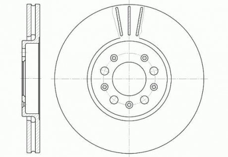 Гальмівний диск ROADHOUSE 654410