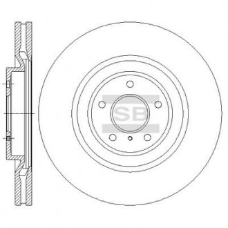 Тормозной диск передний Hi-Q (SANGSIN) SD4228