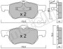 Комплект гальмівних колодок (дискових) METELLI 2205230 (фото 1)