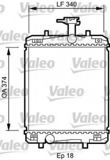 Радіатор, охолодження двигуна Valeo 735072