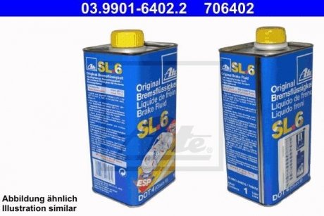 Тормозная жидкость SL6 DOT4 ASR/ESP 1L ATE 03990164022