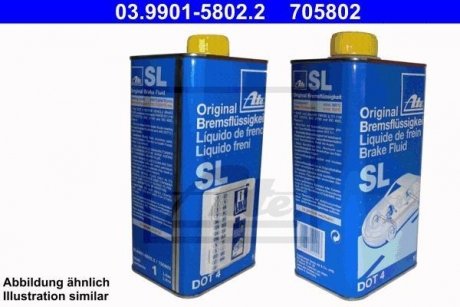 Тормозная жидкость SL DOT4 1L ATE 03990158022 (фото 1)