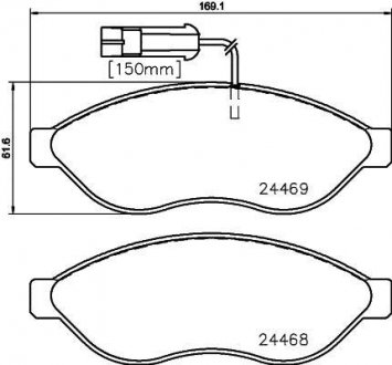KLOCKI HAM FIAT DUCATO 2.2D MJ 100KM 06-, 2.3D MJ 120KM 06- MINTEX MDB3365