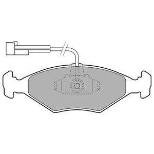 Гальмівні колодки, дискове гальмо (набір) Delphi LP1811