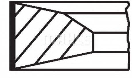 Набір кілець поршневих MAHLE / KNECHT 03952N0
