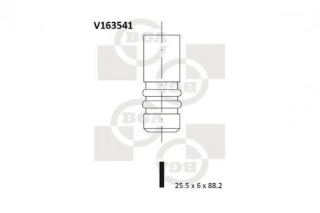 Клапан випускний BGA V163541