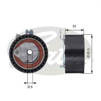 Натяжний ролик, ремінь ГРМ Gates T43064