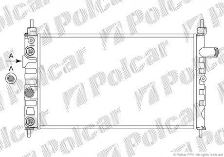Радіатор охолодження Polcar 550508A7 (фото 1)