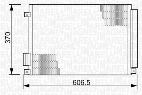 Радіатор кондиціонера MAGNETI MARELLI 350203497000 (фото 1)