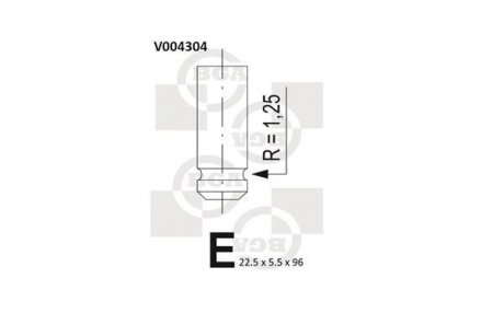 Клапан випускний BGA V004304 (фото 1)