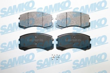 Гальмівні колодки дискові перед. Mitsubishi Lanser 1.3 03- SAMKO 5SP826 (фото 1)