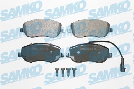 Гальмівні колодки, дискове гальмо (набір) SAMKO 5SP1217 (фото 1)