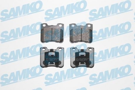 Гальмівні колодки, дискове гальмо (набір) SAMKO 5SP643 (фото 1)