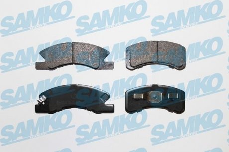 Гальмівні колодки, дискове гальмо (набір) SAMKO 5SP1443 (фото 1)