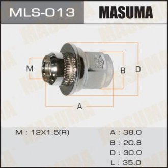 Гайка колеса Masuma MLS013