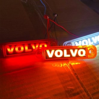 Габаритний світлодіодний ліхтар червоний 24В з написом Volvo Турция L003024VLR