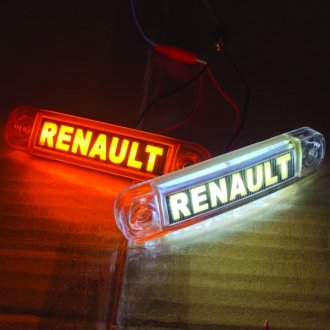 Габаритний світлодіодний ліхтар жовтий 24В з написом Renault Турция L003024RNY (фото 1)