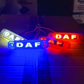 Габаритний світлодіодний ліхтар червоний 24В з написом Daf Турция L003024DFR (фото 1)