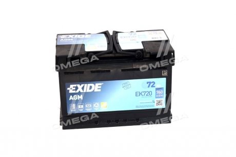 Стартерна батарея (акумулятор) EXIDE EK720