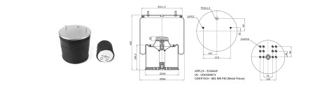 Пневморесора APLUS 91404AP