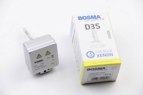 Лампа ксенонова D3S XENON 42V 35W PK32D-5 4300K BOSMA 9518 (фото 1)
