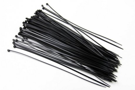 Хомут пластиковый BLACK 3,6 X 300 (100 шт) BOSMA 4704 (фото 1)