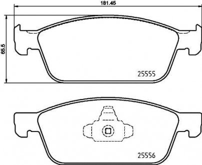 KLOCKI HAM FORD KUGA II 1.6 ECOBOOST 4X4 12-15, 1.5TDCI 16- MINTEX MDB3971