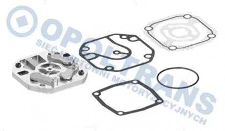 Плита компресора Mercedes ОМ-447 d=100mm з прокладками MEGA 14-03-00-1652