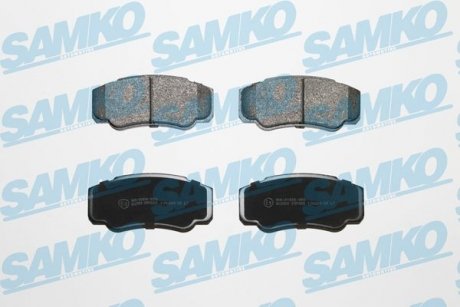 Гальмівні колодки, дискове гальмо (набір) SAMKO 5SP885 (фото 1)