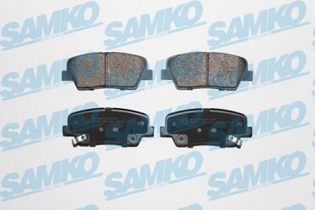 Гальмівні колодки, дискове гальмо (набір) SAMKO 5SP1625 (фото 1)